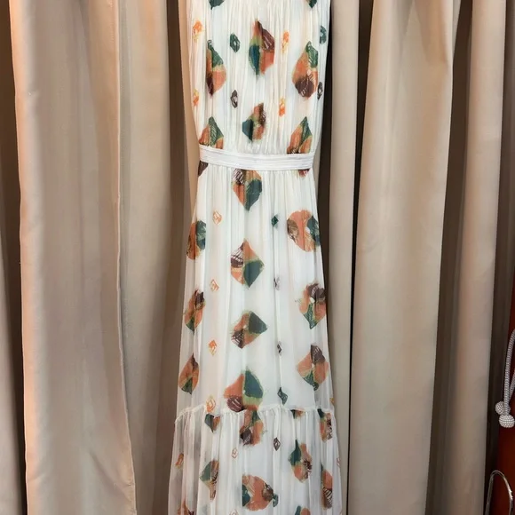 Ulla Johnson Sarai Dress in Cream with Multicolor Details NWT Size 6 - Picture 3 of 7